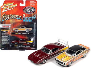 1969 Camaro SS and Dodge Charger Daytona Psychedelic 70's 1/64 Diecast