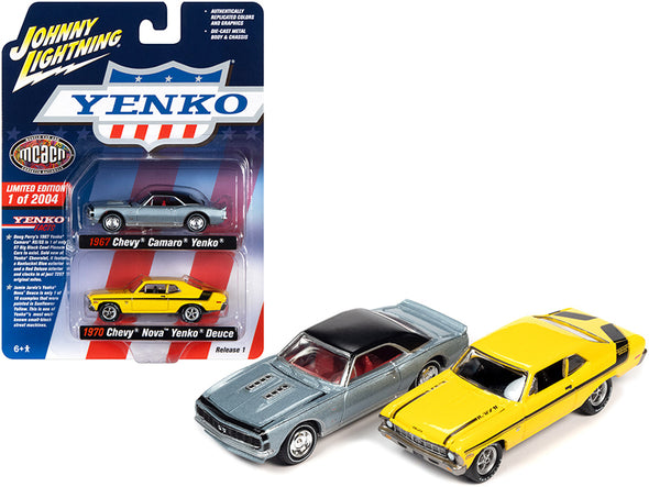 1967-camaro-yenko-blue-metallic-and-1970-chevrolet-nova-yenko-deuce-yellow-1-64-diecast