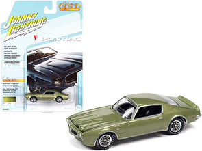 1972 Pontiac Firebird Formula Springfield Green Metallic "Classic Gold Collection" Series Limited Edition to 9454 pieces Worldwide 1/64 Diecast Model Car by Johnny Lightning