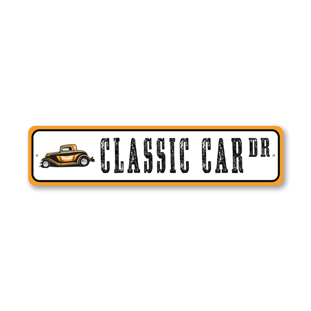 classic-car-drive-aluminum-street-sign