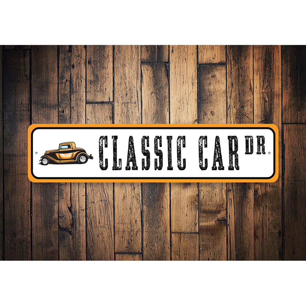 classic-car-drive-aluminum-street-sign