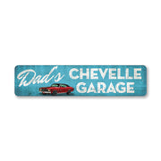 dads-chevelle-garage-weathered-aluminum-sign