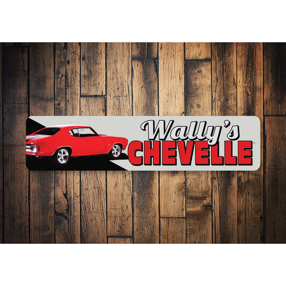 Personalized 1970 Chevy Chevelle Garage Aluminum Sign