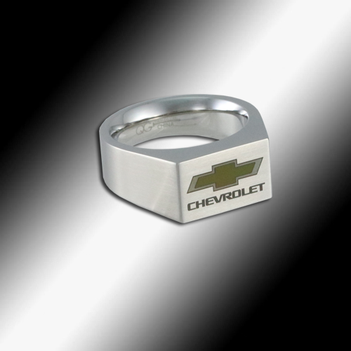 Chevy Bowtie Color Emblem | Signet Ring