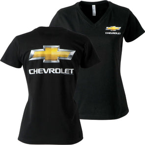 Ladies Chevrolet Bowtie V-Neck Tee