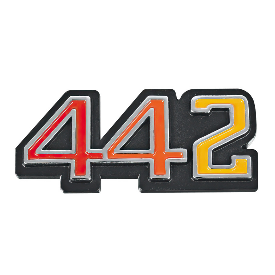 Oldsmobile 442 Color Emblem Steel Sign | Classic Auto Store Online