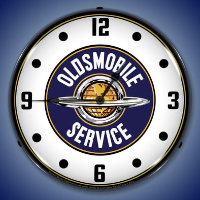 Oldsmobile Service Lighted Clock