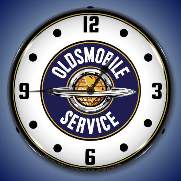 oldsmobile-service-lighted-clock