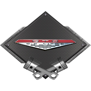 pontiac-gto-rocker-panel-emblem-black-diamond-cross-pistons-steel-sign