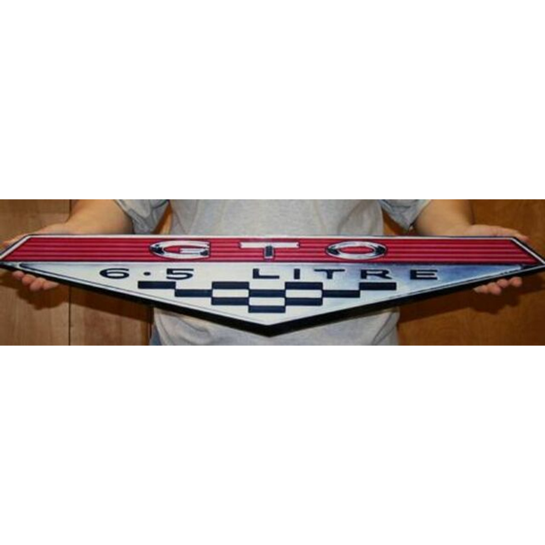 Pontiac GTO Rocker Panel Emblem Steel Sign | Classic Auto Store Online