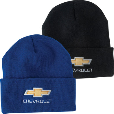 chevrolet-gold-bowtie-knit-cap