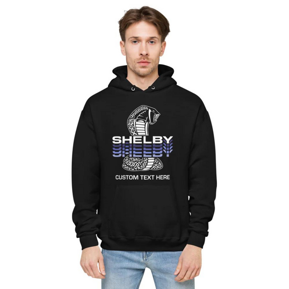 Shelby Snake Cascading Logo Unisex Personalized Fleece Hoodie / Sweatshirt