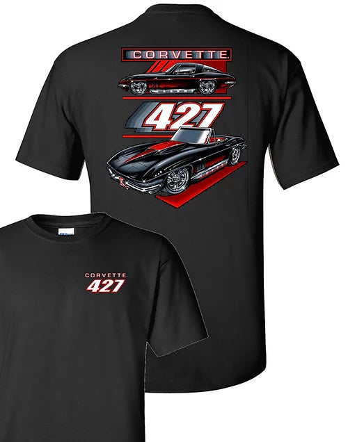 C2 Corvette 427 Big Block Black T-Shirt