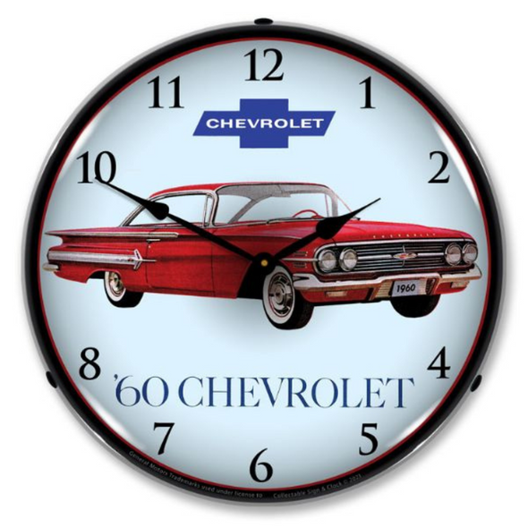 Vintage 1960 Chevrolet Impala Lighted Wall Clock