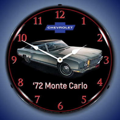 Vintage 1972 Monte Carlo Lighted Wall Clock