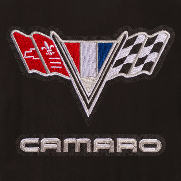 Vintage Camaro Reversible Wool and Leather Jacket