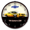 yellow-1979-camaro-z28-lighted-clock