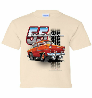 Youth 1955 Chevy Bel Air 'Tooned Up T-Shirt