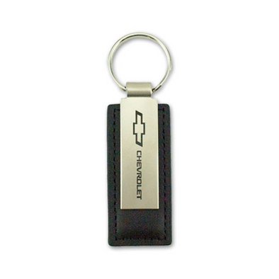 bowtie-chevrolet-metal-and-leather-key-tag-DC488 -classic-auto-store-online